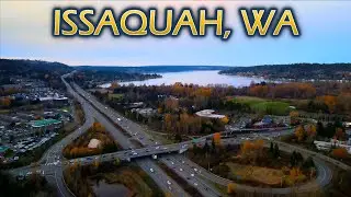Aerial views of Issaquah, Washington
