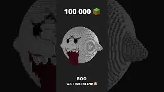 Minecraft Boo with More and More Blocks