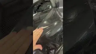 Carbon Fiber Hood Speed Run @topcarwraps #HEXIS
