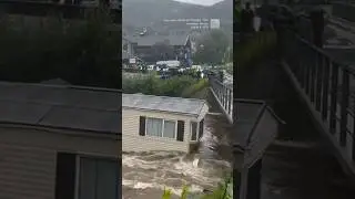 House swept away in Norway flooding