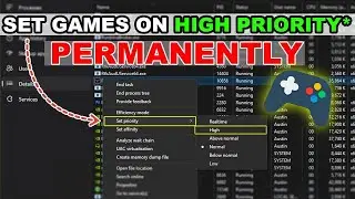 Set - High Priority🔥 for Any Game | One-Time Tweak for Smooth Gameplay