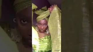 How to tie gele for beginners #gele #headwrap #shorts