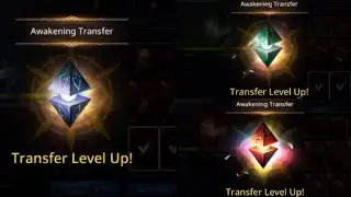 Darkness Rises Awakening Transfer  level up!