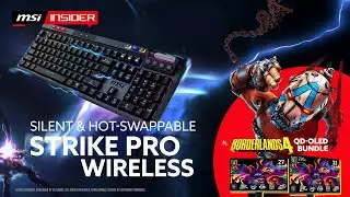 Silent & hot-swappable - STRIKE PRO WIRELESS (ft. Borderlands 4 QD-OLED bundle)