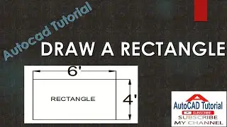 How to draw a rectangle in Auto CAD | Auto CAD Basics । Auto CAD#2 Bangla
