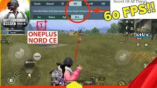 OnePlus Nord CE BGMI Gameplay Test 60FPS🔥 | HDR+Ultra Graphics Settings