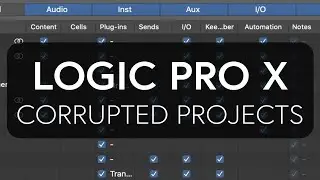 Logic Pro X - Rebuild Corrupted Projects