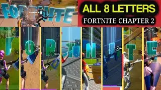 All Collect FORTNITE Letters hidden in Loading Screens LOCATIONS (Fortnite Chapter 2 hidden letters)