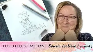 Tuto dessin débutant - Dessiner un personnage de souris avec Virginie Lucas