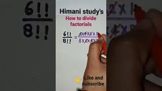 How to divide factorials🔥🔥 #short #youtube #shorts #tricks #mathematics