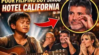 Poor Filipino Boy Sings Hotel California Simon Cowell Breaks Down in Tears | Emotional Golden Moment