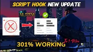 HOW TO FIX GTA V SCRIPT HOOK V NEW FILE UPDATE 1.0.3717.0 || (14 DECEMBER)
