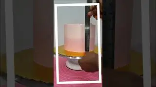 Decorating a vanilla and chocolate cake with SMB #cakedecorating #shorts  #learning #cake #tips