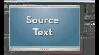 After Effects - Changing Source Text Tutorial
