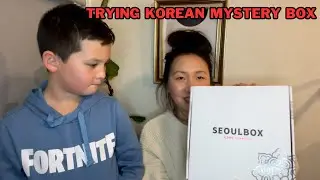 Tasting and unboxing mystery box #korean