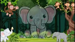 THE MONKEY🐒AND THE ELEPHANT 🐘 | Kids Educational English Story | Kids Learning | Short Story 🐘🐒 🐒🐘