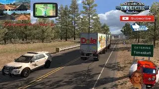 American Truck Simulator (1.35) US Expansion V2.6.1 Kenworth w900 DLC Washington + DLC's & Mods
