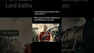 POV; Launch of Indian Railways by Lord Dalhousie 16, April 1853 #history #historyfacts