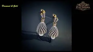 Designer Bluestone Gold Jhumkas Earring Designs (2018)