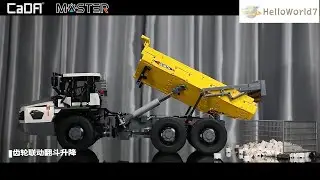 #helloworld7#3067+pcs CaDA Goliath Dump Truck Designed Model By Eric Trax#model kits car#rc car