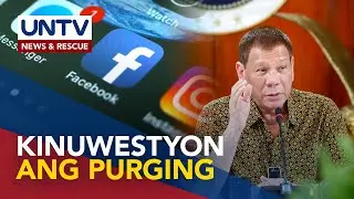 Duterte, kinuwestyon ang Facebook kasunod ng purging sa higit 100 accounts sa Pilipinas