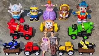 Spiderman ne apni toy tractor gadi se cement mixture truck ki help ki - gadi wala cartoon