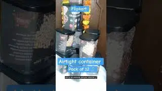 airtight container pack of 12 🤩 #youtubeshorts #flipkart #flipkarthaul #flipkartfinds #meeshohaul
