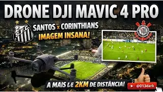 VILA BELMIRO como voc&ecirc; nunca viu 😱 | Drone a 2KM no Santos x Corinthians