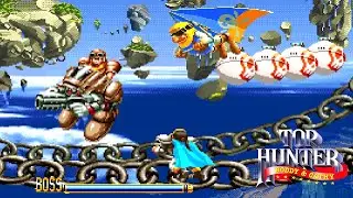 TOP HUNTER - WIND PIRATE Boss Fight - NEOGEO