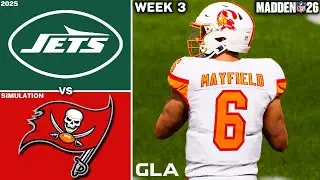 Buccaneers vs. Jets | Week 3 Simulation | Baker Mayfield | Madden 26 PS5 Gameplay