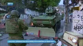 Exército realiza megaoperação contra o tráfico de drogas no RJ