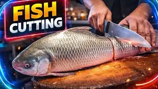 🔴 Live Fish Cutting ASMR | Fresh Fish Processing from Market | For USA & Europe Viewers