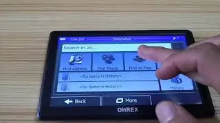 How to Find an Address of USA in OHREX Sat Nav GPS Navigation