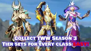 Unlock 2 Full TWW Tier Set Appearances For Every Class Fast and Easy in Midnight Pre-Patch
