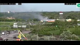 Local Storage Units Burning | LIVE LOOK: Heavy Smoke Near Cleveland Hopkins International Airport.