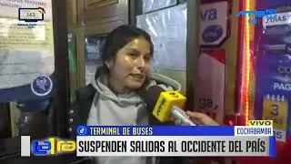 Suspenden salidas hacia La Paz desde la terminal de Cochabamba por bloqueos