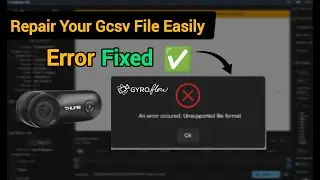 Runcam Thumb Gyro Unsupported Gcsv File Format Problem Solved