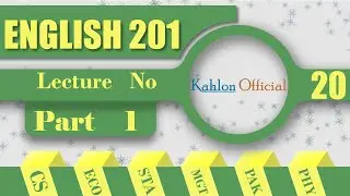 ENG201  Lecture No 20 || Business and technical English