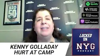 Kenny Golladay suffers injury at Giants training camp Tuesday