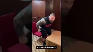 Eddie Hall shits on Thor chair - Eddie vs Hafthor