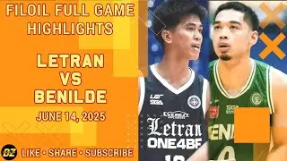 FILOIL PRE SEASON FULL GAME HIGHLIGHTS: LETRAN VS BENILDE (JUNE 14, 2025)