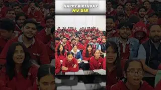 Happy Birthday To You NV Sir 🔥🔥 #shorts #nvsir #kota #motion #iitjee #jeebatch #ytshorts