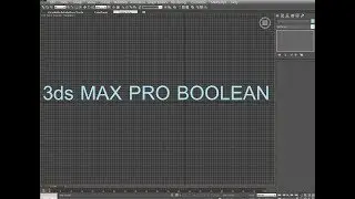 3dsmax  Pro Boolean  - 3dS Max Tutorial