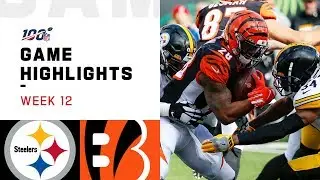 Steelers vs. Bengals Week 12 Highlights | NFL 2019