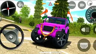 Dollar Song Modified Mahindra pink  Thar😈 || Indian Car Simulator 3D || Android GamePlay part 279✔️🎮