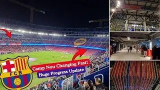 INSIDE Camp Nou! New Fa&ccedil;ade, North Goal Tiers & Tribuna Progress | MegaVerse Builds (Full Update)
