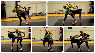 Muay Thai SWEEPS: Kick and Teep, Catch n Dump - Easy and Effective #GFAMMA