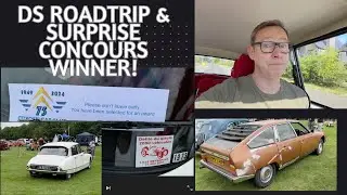 1973 DSuper 5 (DS) driving, Concours winner at the Citroen Car Club 2024 National Rally.