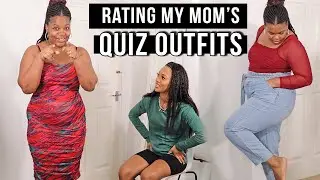 SHE PICKED THESE?? | RATING MY JAMAICAN MOM'S QUIZ OUTFITS!! | TASHIKA AND TAMMICA