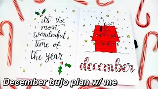 December Bujo Plan With Me | December 2021 Bullet Journal | Holiday Themed (Christmas & Chanukah!)